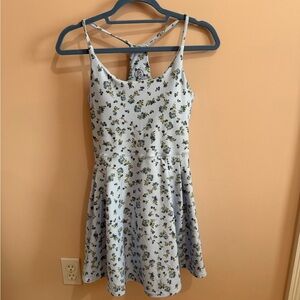 SAGE COLLECTIVE Floral Womens Workout Dress - blue and Green